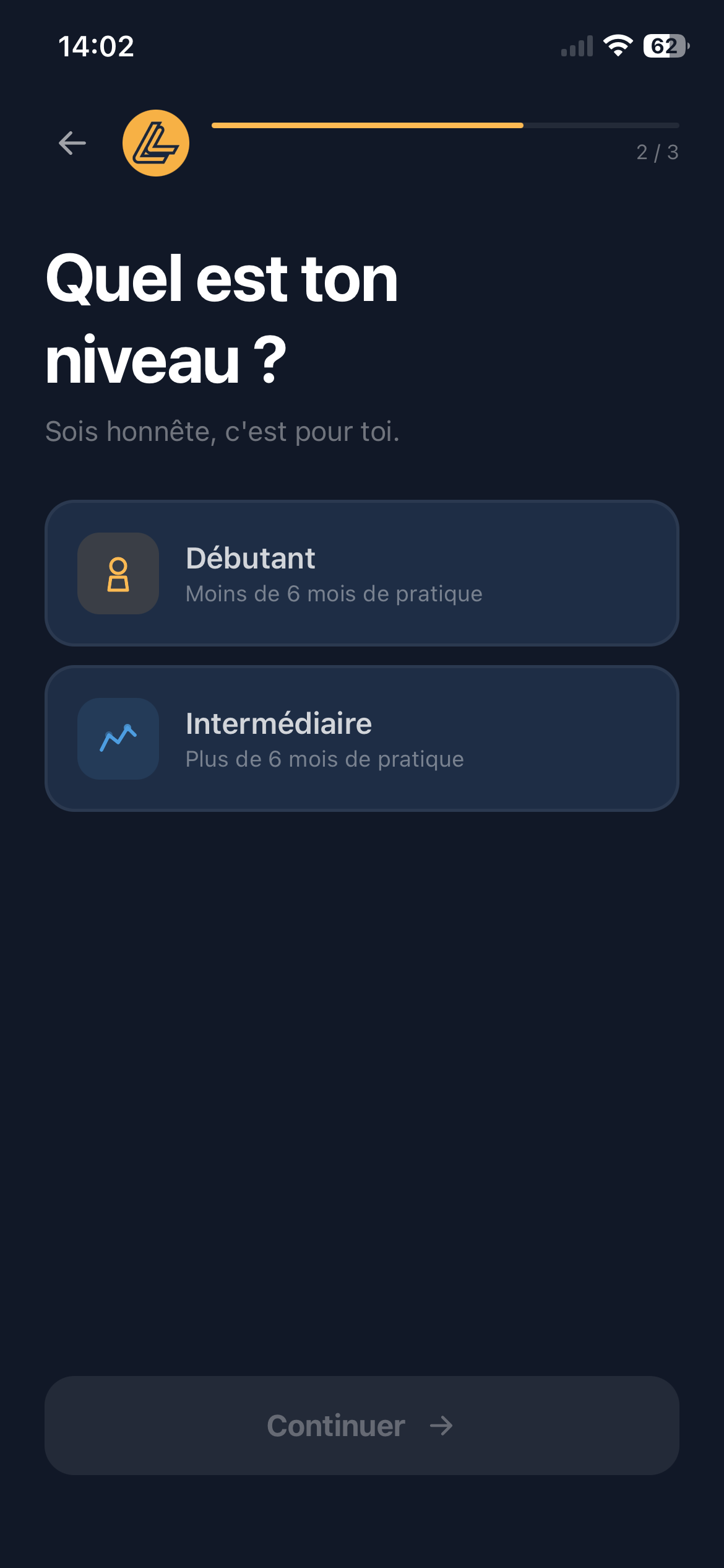Leelow app screen
